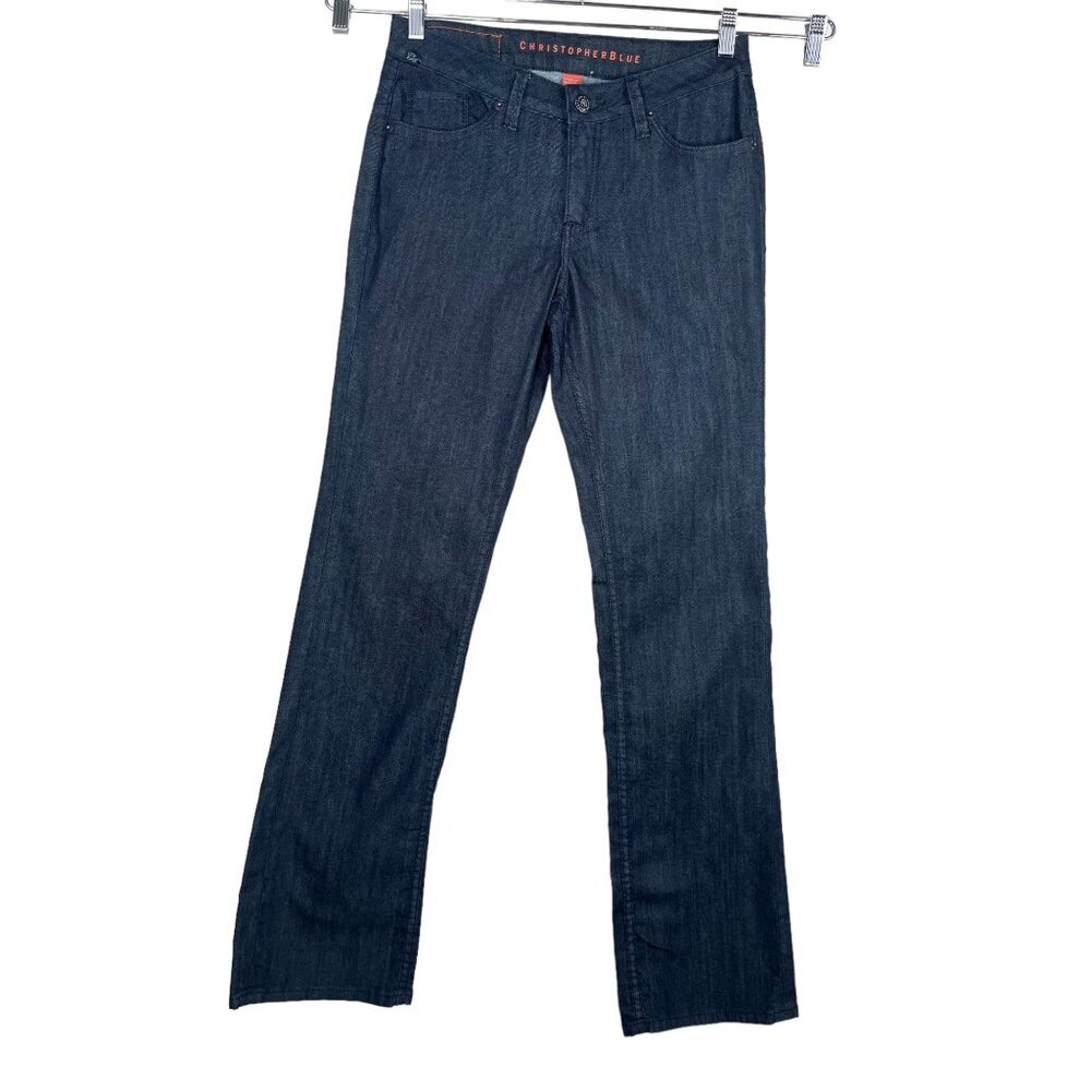 Christopher Blue low rise flare leg jeans Y2K sz 8‎